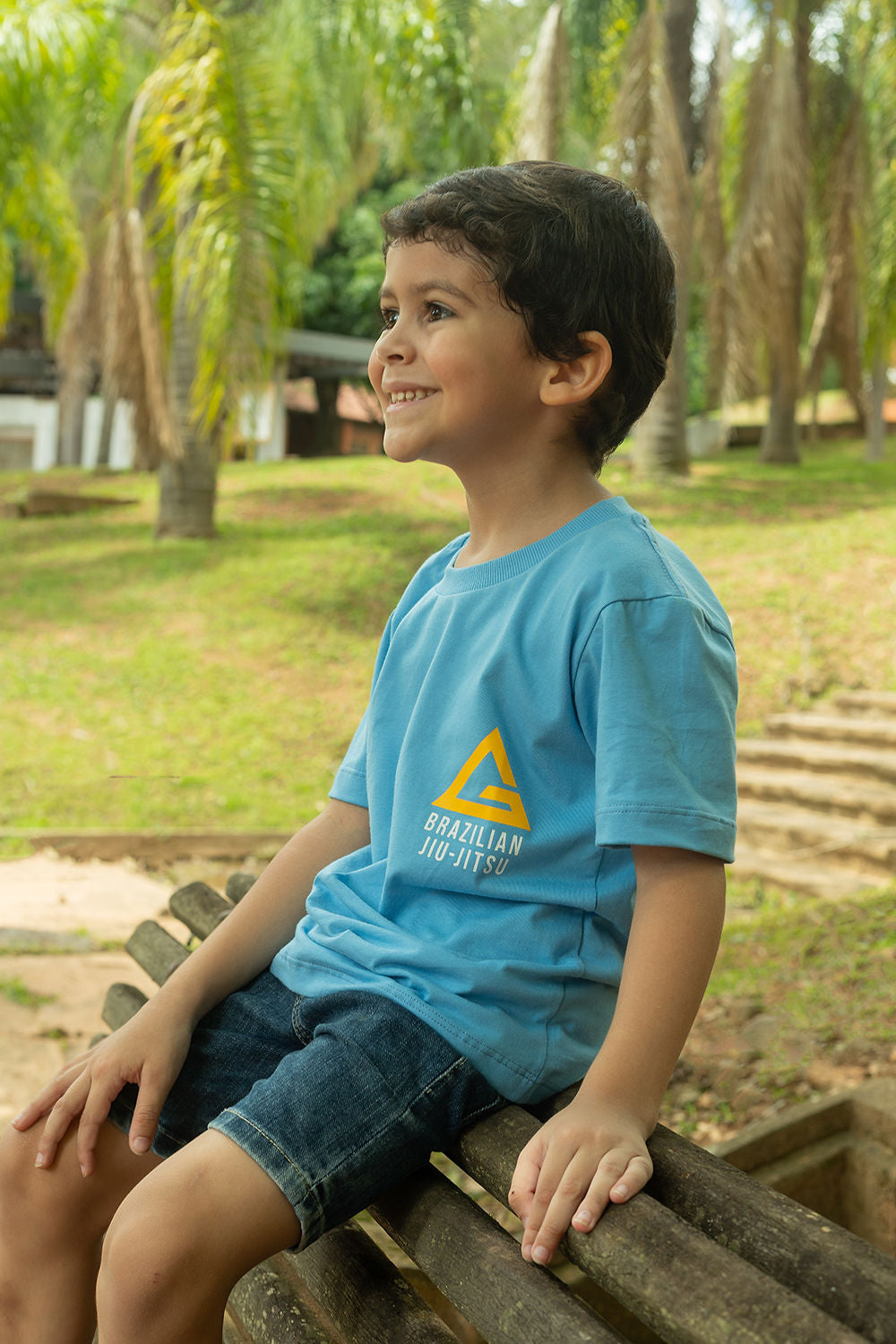Camiseta Arte Suave v2 Infantil - Azul