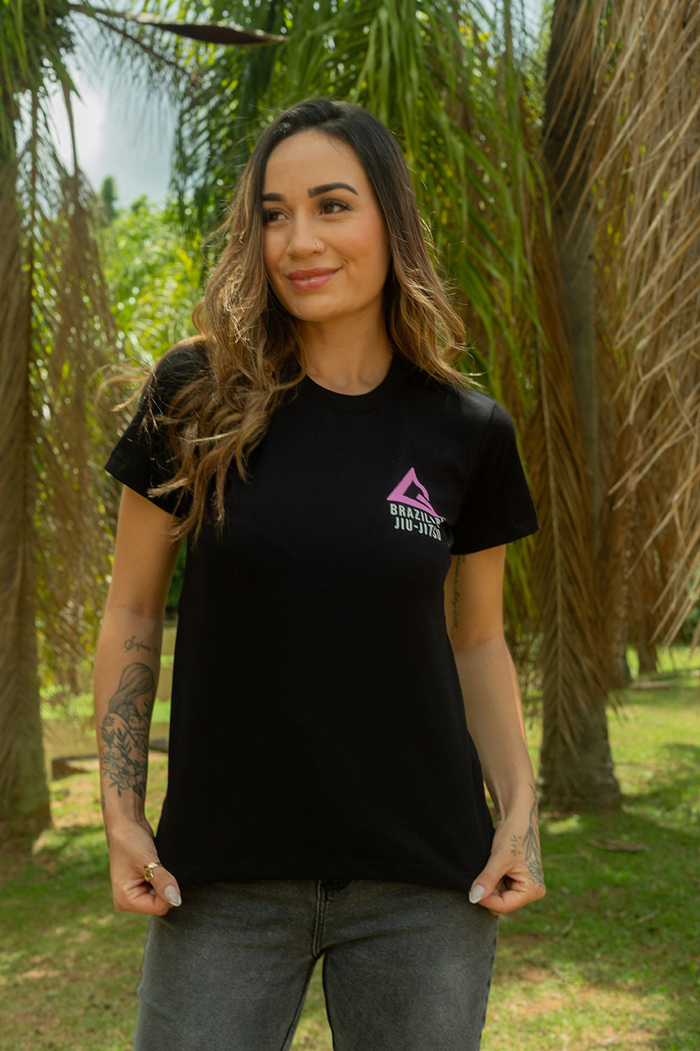 Camiseta Arte Suave v2 Feminina - Preta