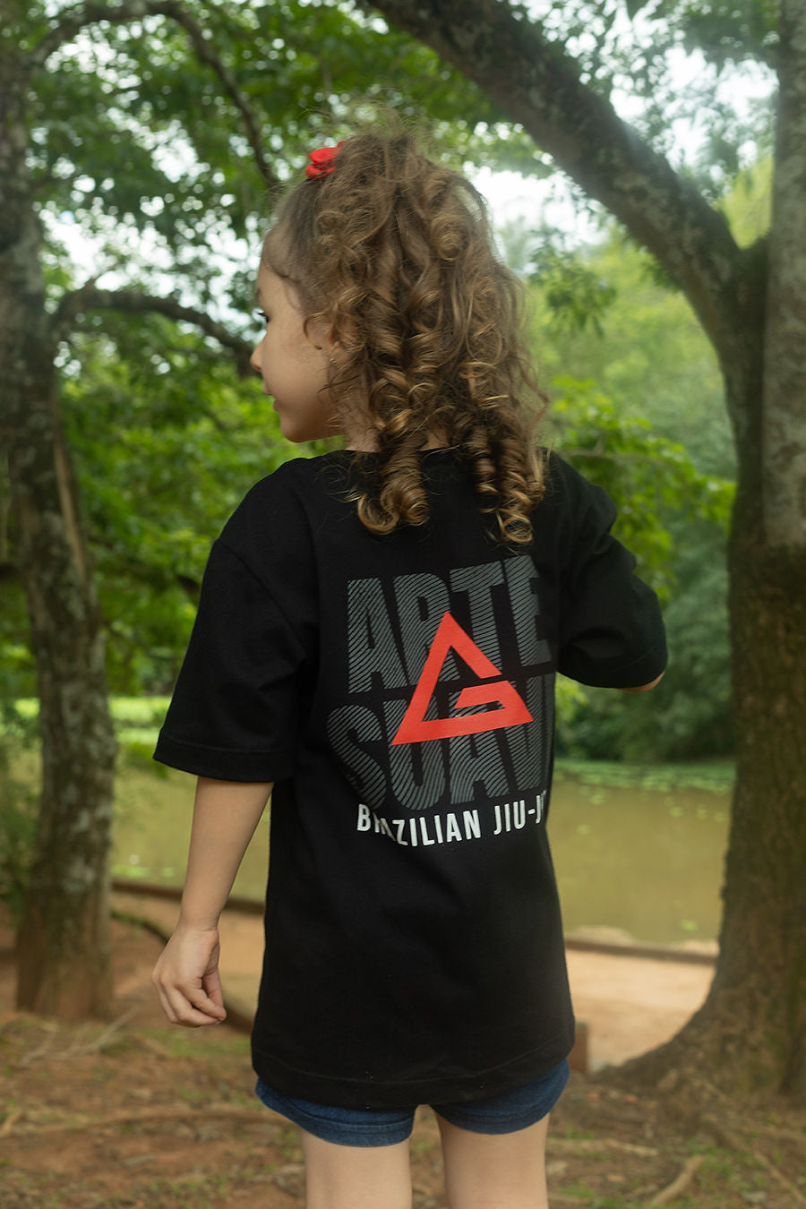 Camiseta Arte Suave v2 Infantil - Preta