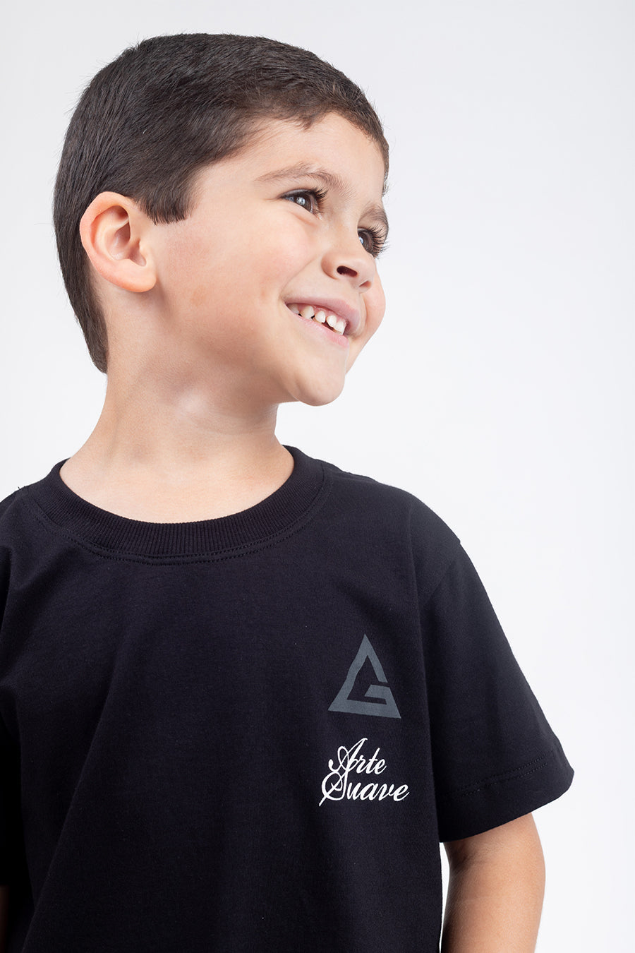 Camiseta Arte Suave V3 Iinfantil - Preto