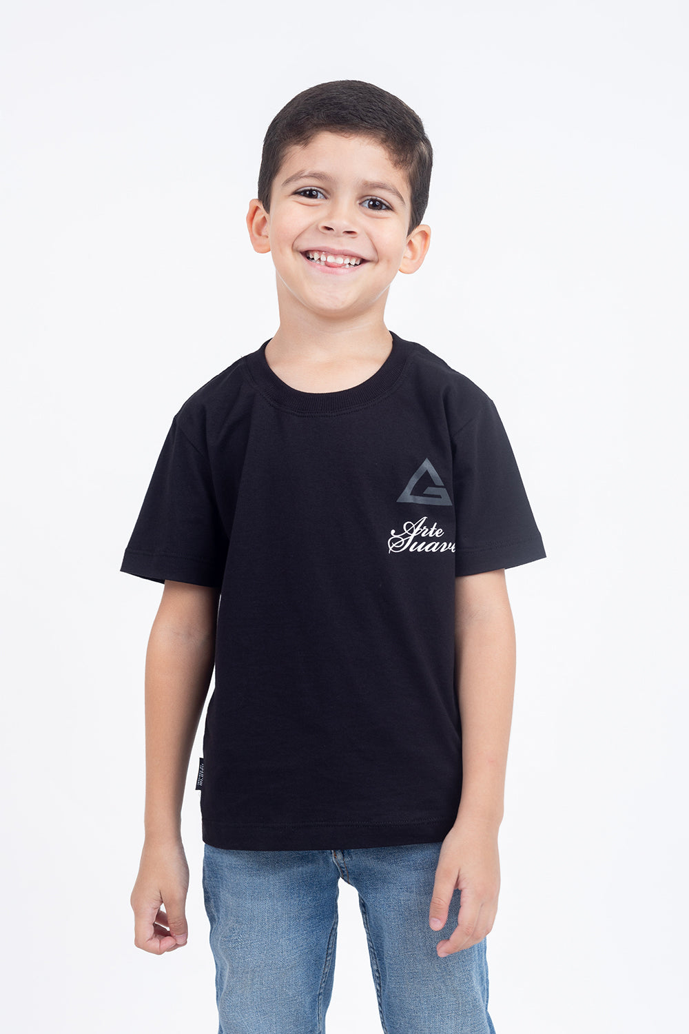 Camiseta Arte Suave V3 Iinfantil - Preto
