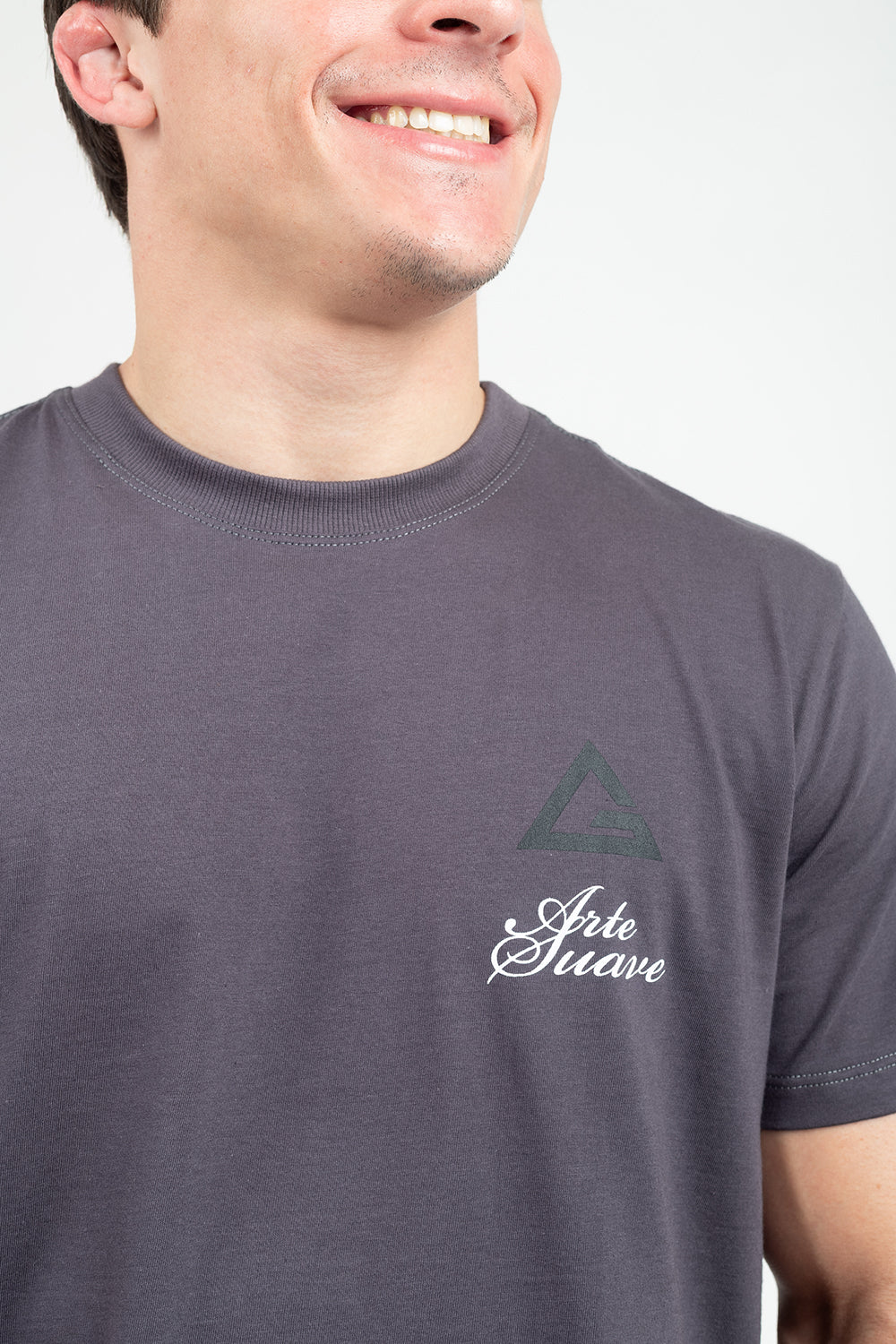Camiseta Arte Suave V3 - Cinza